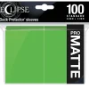 Eclipse PRO-Matte Lime Green Standard Size Sleeves (100)