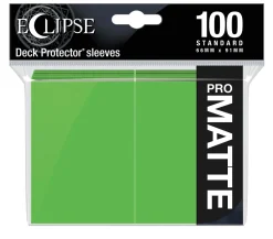 Eclipse PRO-Matte Lime Green Standard Size Sleeves (100)