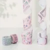 Elegant Floral Pastel Washi Tape Set (4)