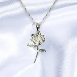 Elpis Flower Silver Pendant