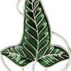 Elven Leaf Brooch Costume Version Silver Plated Replica
