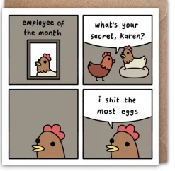 Employee Square Greeting Card