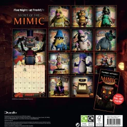 FIVE NIGHTS AT FREDDY`S 2026 SQUARE CALENDAR