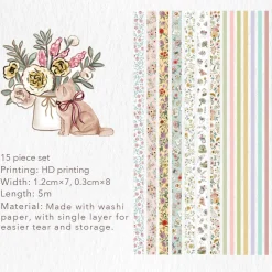 Floral Lane Washi Tape Set