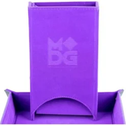 Fold Up Purple Velvet Dice Tower