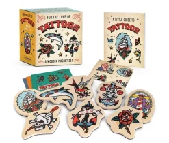 For the Love of Tattoos: A Wooden Magnet Set