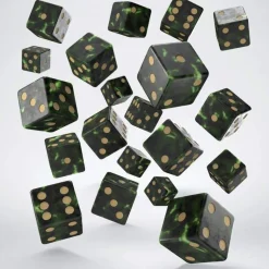 Full Pack of D6s Bottle Green /Gold (20)