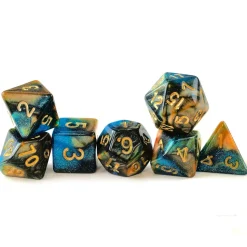 Galaxy Poly Brown, Blue /Gold (7)