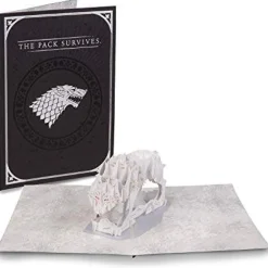 Game of Thrones Direwolf Pop-up Card