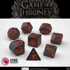 Game of Thrones Targaryen Poly Black /Red (7)