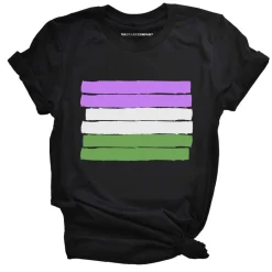 Genderqueer Flag Pride T-Shirt