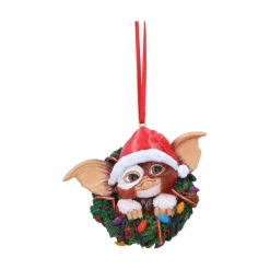 Gizmo in Wreath Hanging Ornament 10 cm