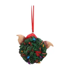 Gizmo in Wreath Hanging Ornament 10 cm