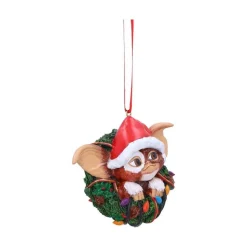 Gizmo in Wreath Hanging Ornament 10 cm