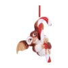 Gizmo on Candy Cane Hanging Ornament 11 cm