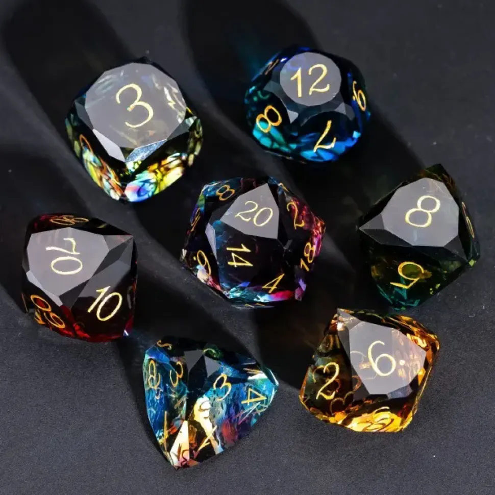 Glass Colored Glaze Poly Brick Veneer Rainbow /Gold (7)