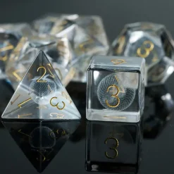 Glass Poly 3D Laser Apple /Gold (7)