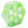 Glitter and Green Hexagon Resin Dice Box