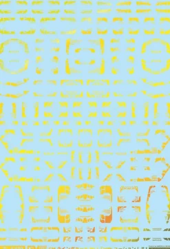 GM Line Decal With Caution #1 Prism Yellow & Neon Yellow Decals