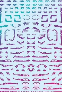 GM Line Decal With Caution #2 Prism Purple & Neon Purple Decals