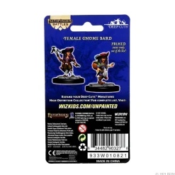 Gnome Female Bard (Wave 15) Pathfinder Deep Cuts Unpainted Miniature Figur