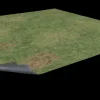 Grassy Fields 90 x 90 cm Grid Gaming Mat