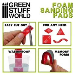 Green Stuff World: Foam Sanding Pads Coarse Grit Assortment