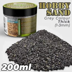 Green Stuff World: Hobby Sand Grey Colour 1-3mm 200ml