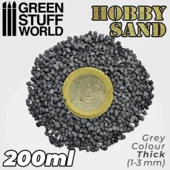 Green Stuff World: Hobby Sand Grey Colour 1-3mm 200ml