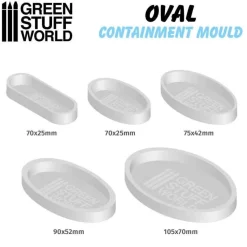 Green Stuff World: Oval Containment Mould x5