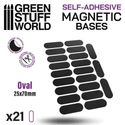 Green Stuff World: Oval Magnetic Bases 25x70mm