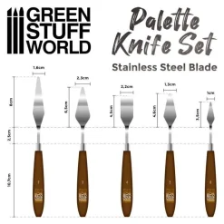 Green Stuff World: Palette Knife Set Stainless Steel Blade