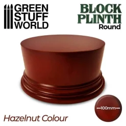 Green Stuff World: Round Block Plinth Hazelnut 10 cm