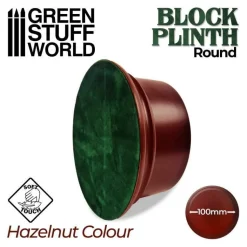 Green Stuff World: Round Block Plinth Hazelnut 10 cm