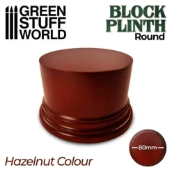 Green Stuff World: Round Block Plinth Hazelnut 8 cm