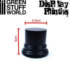 Green Stuff World: Round Display Plinth Black 4,5 cm