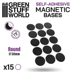 Green Stuff World: Round Magnetic Bases 50mm