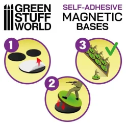 Green Stuff World: Square Magnetic Bases 25x25mm