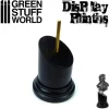 Green Stuff World: Tapered Round Bust Plinth Black 5x5 cm