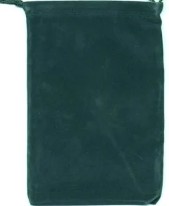 Green Velour Dice Pouch (L) Terningpose