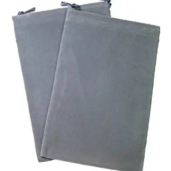Grey Velour Dice Pouch (small) Terningpose
