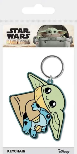 Grogu's Little Friend Rubber Keychain