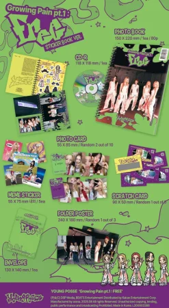 GROWING PAIN PT.1 : FREE (STICKER BOOK VER.)