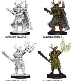 Half-Orc Male Druid (Wave 10) Pathfinder Deep Cuts Unpainted Miniature