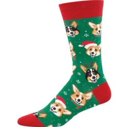 Happy Pawlidays Green Socks (40-46)