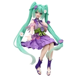 Hatsune Miku Flower Fairy Cosom Purple Color Version Noodle Stopper PVC Statue 14 cm