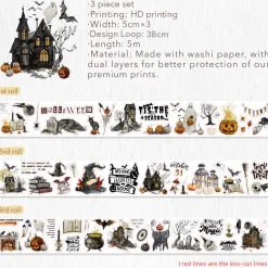 Haunted House Washi Tape Sticker Set