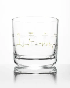 Heartbeat Whiskey Glass