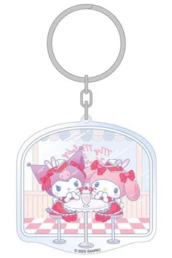 Hello Kitty & Friends American Diner Acrylic Keychain 6 cm