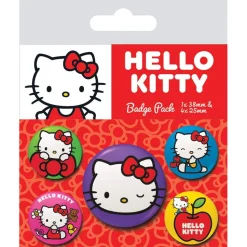 Hello Kitty Colourful Poses Badge Pack